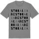 Mid Heather Gray t-shirt med Stora Liane ordlek t-shirt