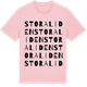 Pink Cotton t-shirt med Stora Liden ordlek t-shirt