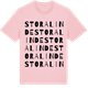 Pink Cotton t-shirt med Stora Linde ordlek t-shirt