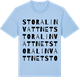 Blue Soul t-shirt med Stora Linvattnet ordlek t-shirt
