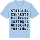 Blue Soul t-shirt med Stora Lökeskär ordlek t-shirt