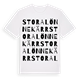 White t-shirt med Stora Lönnekärr ordlek t-shirt