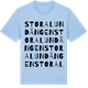 Blue Soul t-shirt med Stora Lundängen ordlek t-shirt