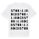 White t-shirt med Stora Lunden ordlek t-shirt