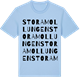 Blue Soul t-shirt med Stora Mollungen ordlek t-shirt