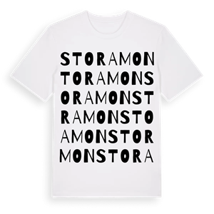 Stora Mon ordlek t-shirt – ekologisk bomull t-shirt från Pinshirt