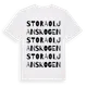 White t-shirt med Stora Oljanskogen ordlek t-shirt