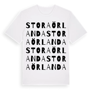 Stora Örlanda ordlek t-shirt – ekologisk bomull t-shirt från Pinshirt