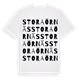 White t-shirt med Stora Örnäs ordlek t-shirt