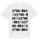 White t-shirt med Stora Örnäs ordlek t-shirt