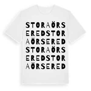 Stora Örsered ordlek t-shirt – ekologisk bomull t-shirt från Pinshirt