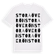 White t-shirt med Stora Överön ordlek t-shirt
