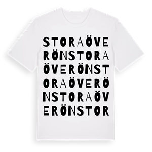 Stora Överön ordlek t-shirt – ekologisk bomull t-shirt från Pinshirt