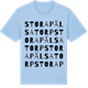 Blue Soul t-shirt med Stora Pälsatorp ordlek t-shirt