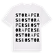 White t-shirt med Stora Persbo ordlek t-shirt