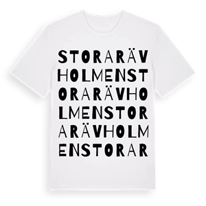 Stora Rävholmen ordlek t-shirt – ekologisk bomull t-shirt från Pinshirt