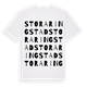 White t-shirt med Stora Ringstad ordlek t-shirt
