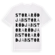 Stora Rödjan ordlek t-shirt
