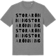 Mid Heather Gray t-shirt med Stora Rönning ordlek t-shirt