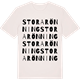 Vintage White t-shirt med Stora Rönning ordlek t-shirt