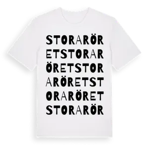 Stora Röret ordlek t-shirt – ekologisk bomull t-shirt från Pinshirt