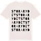 Vintage White t-shirt med Stora Rydet ordlek t-shirt