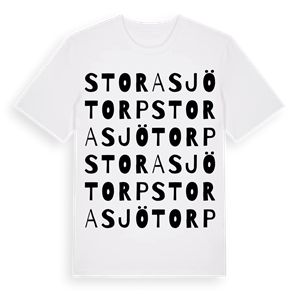 Stora Sjötorp ordlek t-shirt – ekologisk bomull t-shirt från Pinshirt