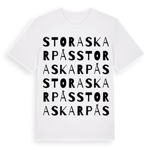 Stora Skarpås ordlek t-shirt – ekologisk bomull t-shirt från Pinshirt