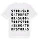 Stora Skogatorp ordlek t-shirt