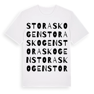 Stora Skogen ordlek t-shirt – ekologisk bomull t-shirt från Pinshirt