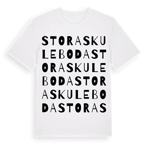 Stora Skuleboda ordlek t-shirt – ekologisk bomull t-shirt från Pinshirt