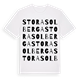 Stora Solberga ordlek t-shirt