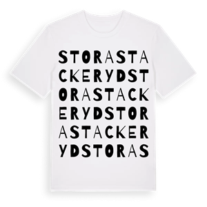Stora Stackeryd ordlek t-shirt – ekologisk bomull t-shirt från Pinshirt