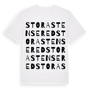 Stora Stensered ordlek t-shirt – ekologisk bomull t-shirt från Pinshirt