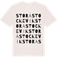 Vintage White t-shirt med Stora Stockevik ordlek t-shirt