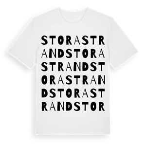 Stora Strand ordlek t-shirt – ekologisk bomull t-shirt från Pinshirt