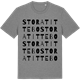 Mid Heather Gray t-shirt med Stora Tittebo ordlek t-shirt