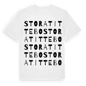Stora Tittebo ordlek t-shirt – ekologisk bomull t-shirt från Pinshirt