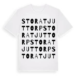 Stora Tjuttorp ordlek t-shirt – ekologisk bomull t-shirt från Pinshirt