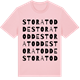 Pink Cotton t-shirt med Stora Todde ordlek t-shirt