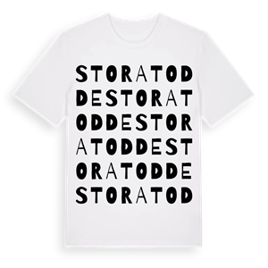 Stora Todde ordlek t-shirt – ekologisk bomull t-shirt från Pinshirt
