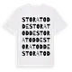 White t-shirt med Stora Todde ordlek t-shirt