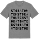 Mid Heather Gray t-shirt med Stora Tomten ordlek t-shirt