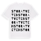 White t-shirt med Stora Tveten ordlek t-shirt