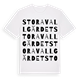 Stora Vallgärdet ordlek t-shirt