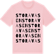 Pink Cotton t-shirt med Stora Vasen ordlek t-shirt
