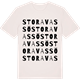Vintage White t-shirt med Stora Vassö ordlek t-shirt