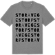 Mid Heather Gray t-shirt med Stora Vegestorp ordlek t-shirt