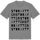 Mid Heather Gray t-shirt med Stora Ytten ordlek t-shirt