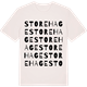 Vintage White t-shirt med Store Hage ordlek t-shirt
